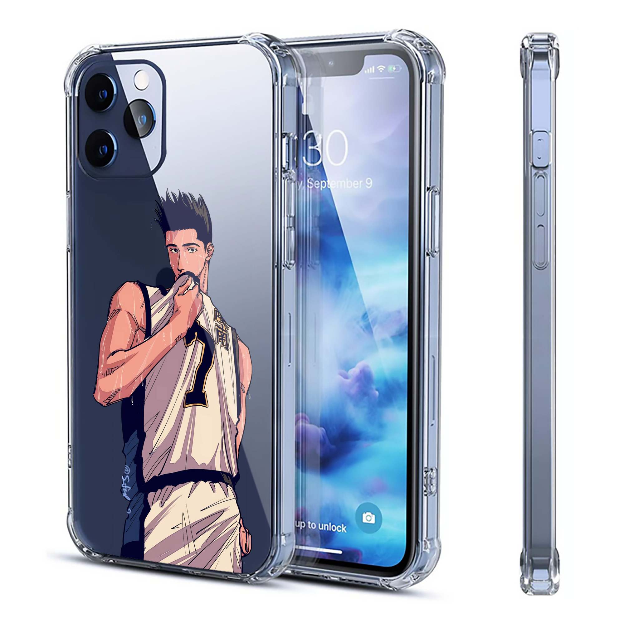 （画像用） SLAM DUNK／スラムダンク 【iPhone 12シリーズ対応】透明スマホケース（クリアソフトケース）